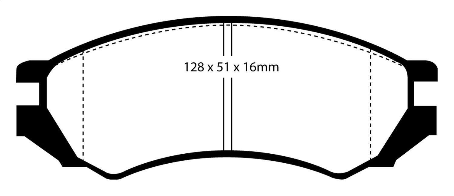 EBC Brakes DP2839 Greenstuff 2000 Series Sport Brake Pads - Truck Part Superstore