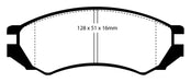 EBC Brakes DP2839 Greenstuff 2000 Series Sport Brake Pads - Truck Part Superstore
