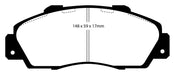 EBC Brakes DP2872 Greenstuff 2000 Series Sport Brake Pads - Truck Part Superstore