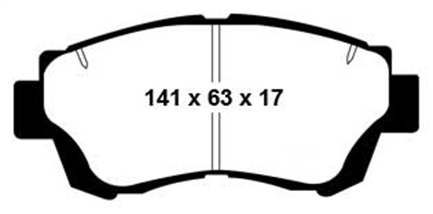 EBC Brakes DP2874 Greenstuff 2000 Series Sport Brake Pads - Truck Part Superstore