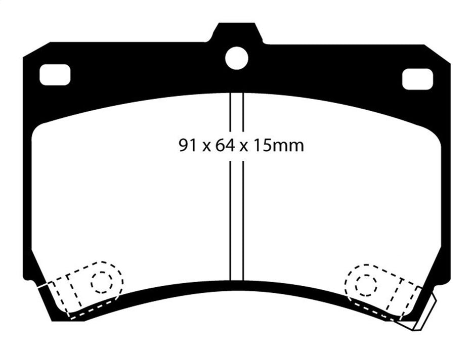 EBC Brakes DP2884 Greenstuff 2000 Series Sport Brake Pads - Truck Part Superstore