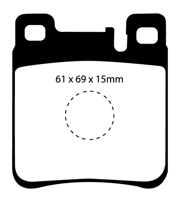 EBC Brakes DP2887 Greenstuff 2000 Series Sport Brake Pads - Truck Part Superstore