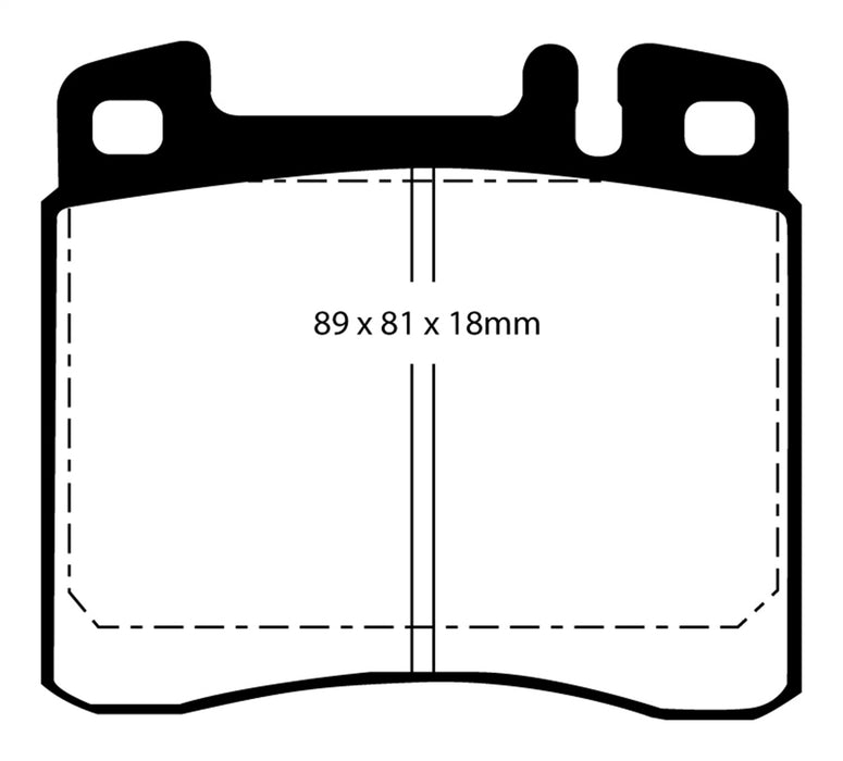 EBC Brakes DP2888 Greenstuff 2000 Series Sport Brake Pads - Truck Part Superstore