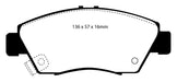 EBC Brakes DP2891 Greenstuff 2000 Series Sport Brake Pads - Truck Part Superstore