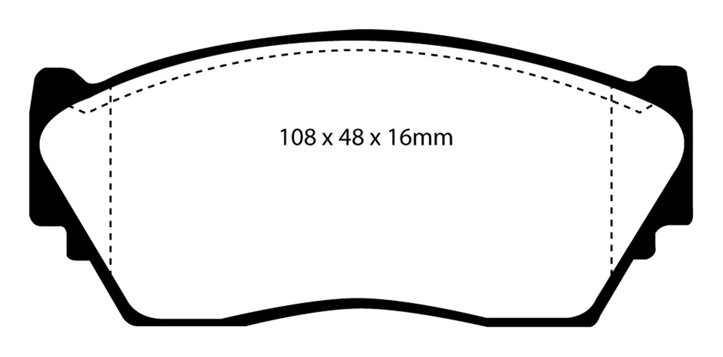 EBC Brakes DP2892 Greenstuff 2000 Series Sport Brake Pads - Truck Part Superstore