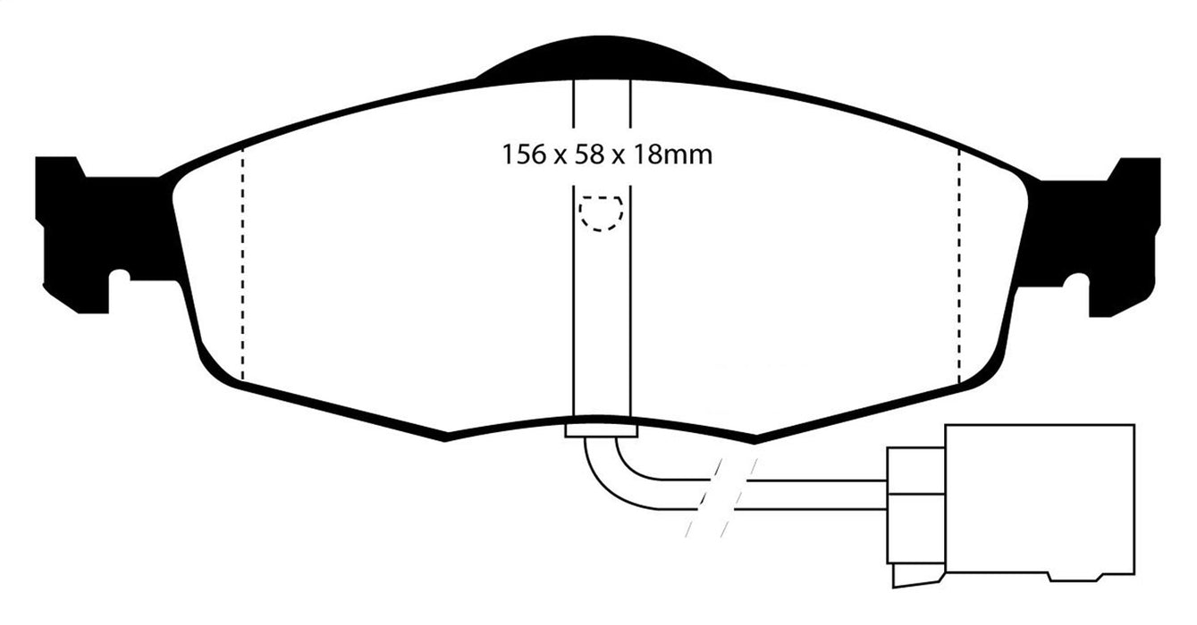 EBC Brakes DP2955 Greenstuff 2000 Series Sport Brake Pads - Truck Part Superstore