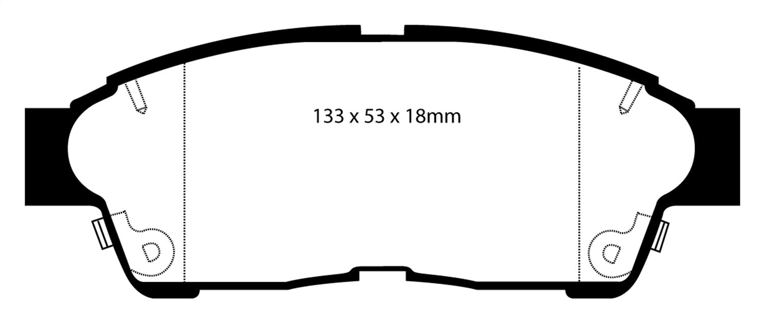 EBC Brakes DP2964 Greenstuff 2000 Series Sport Brake Pads - Truck Part Superstore