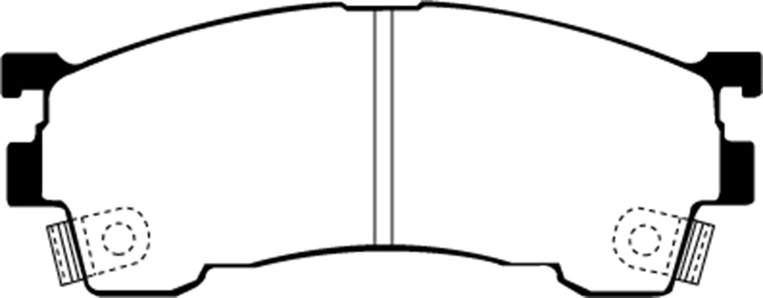 EBC Brakes DP2971 Greenstuff 2000 Series Sport Brake Pads; FMSI Pad No. D637; - Truck Part Superstore