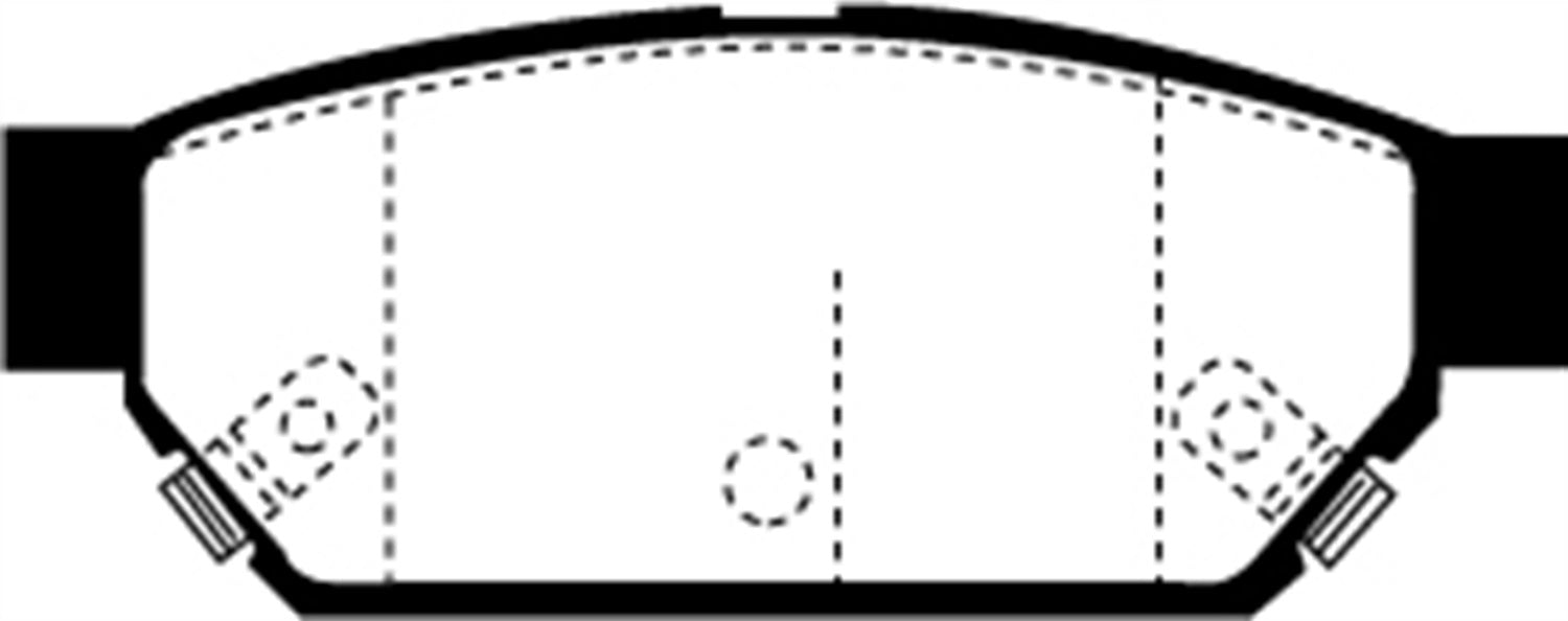 EBC Brakes DP2986 Greenstuff 2000 Series Sport Brake Pads; FMSI Pad No. D596; - Truck Part Superstore