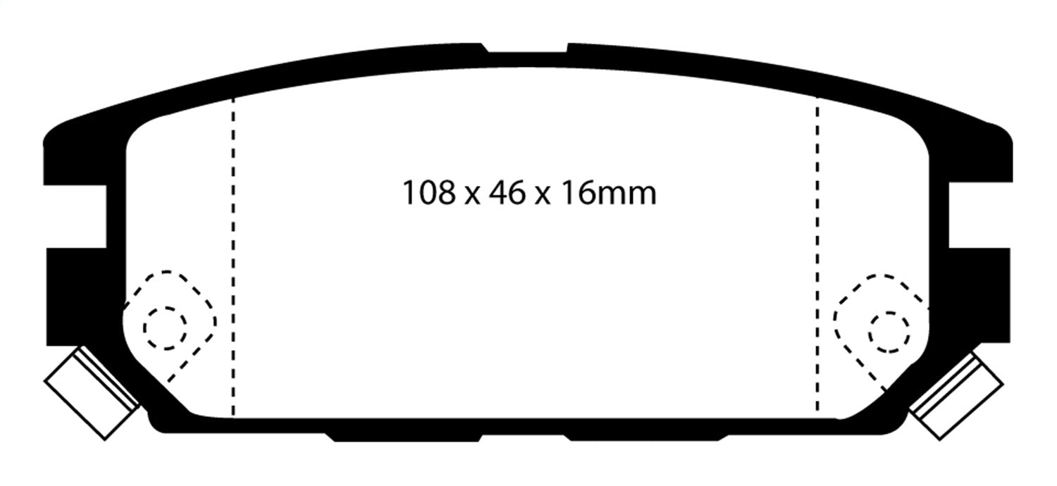EBC Brakes DP2987 Greenstuff 2000 Series Sport Brake Pads - Truck Part Superstore