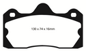EBC Brakes DP3060C Redstuff Ceramic Low Dust Brake Pads; FMSI Pad No. D1599; 332mm Dia.; - Truck Part Superstore