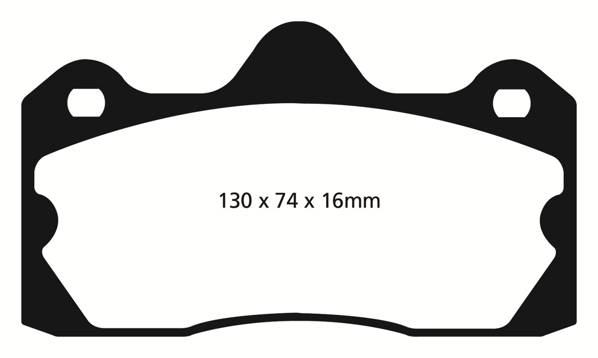 EBC Brakes DP3060C Redstuff Ceramic Low Dust Brake Pads; FMSI Pad No. D1599; 332mm Dia.; - Truck Part Superstore