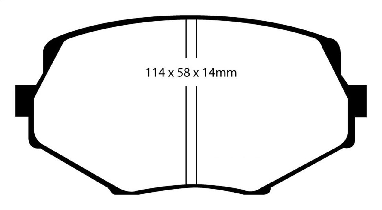 EBC Brakes DP31002C Redstuff Ceramic Low Dust Brake Pads - Truck Part Superstore