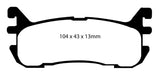 EBC Brakes DP31003C Redstuff Ceramic Low Dust Brake Pads - Truck Part Superstore