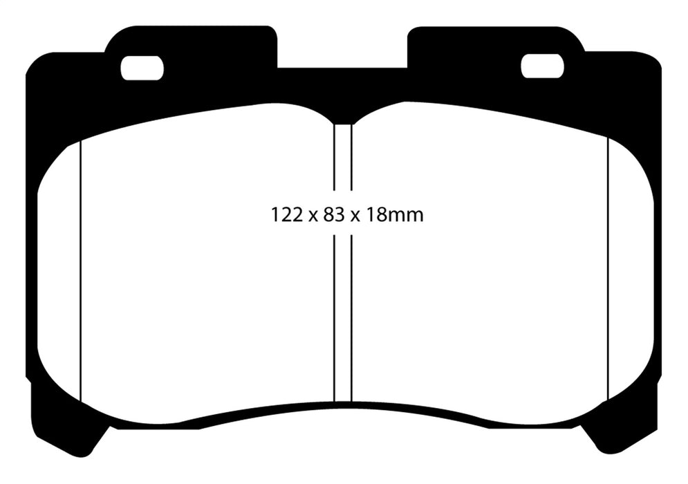 EBC Brakes DP31004C Redstuff Ceramic Low Dust Brake Pads - Truck Part Superstore