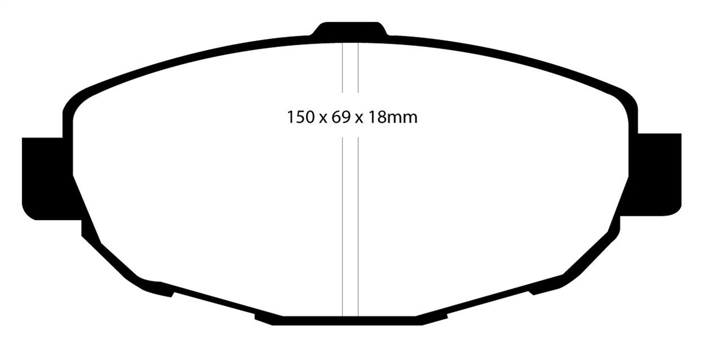 EBC Brakes DP31007C Redstuff Ceramic Low Dust Brake Pads - Truck Part Superstore