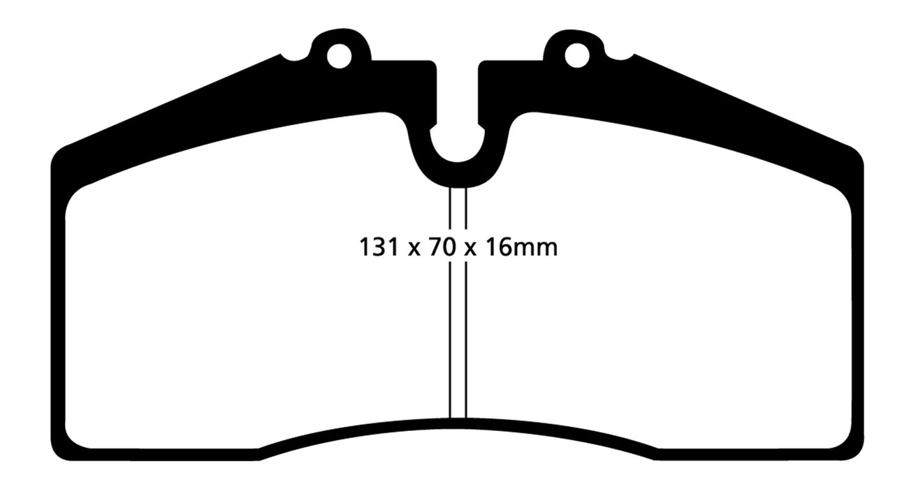 EBC Brakes DP31014C Redstuff Ceramic Low Dust Brake Pads; FMSI Pad No. D447; - Truck Part Superstore