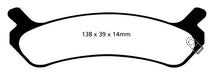 EBC Brakes DP31017C Redstuff Ceramic Low Dust Brake Pads; FMSI Pad No. D538; - Truck Part Superstore