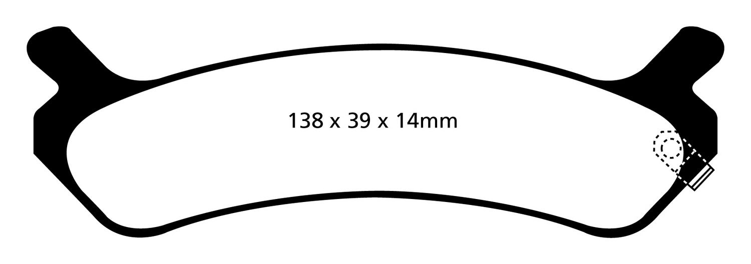 EBC Brakes DP31017C Redstuff Ceramic Low Dust Brake Pads; FMSI Pad No. D538; - Truck Part Superstore