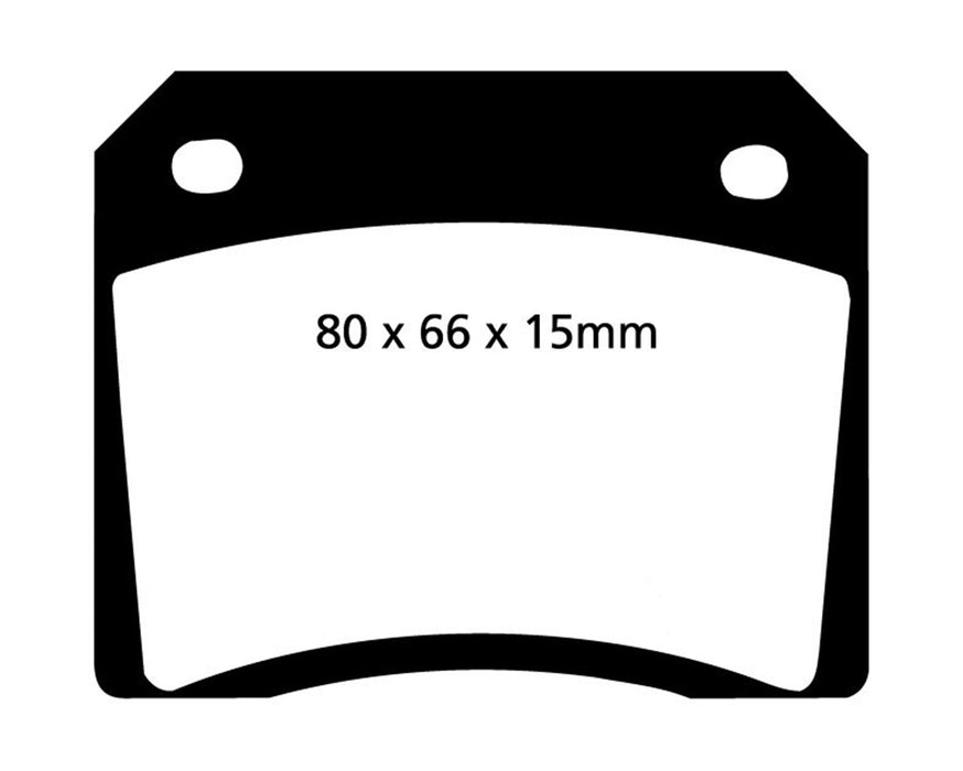 EBC Brakes DP3101C Redstuff Ceramic Low Dust Brake Pads; FMSI Pad No. D009; - Truck Part Superstore