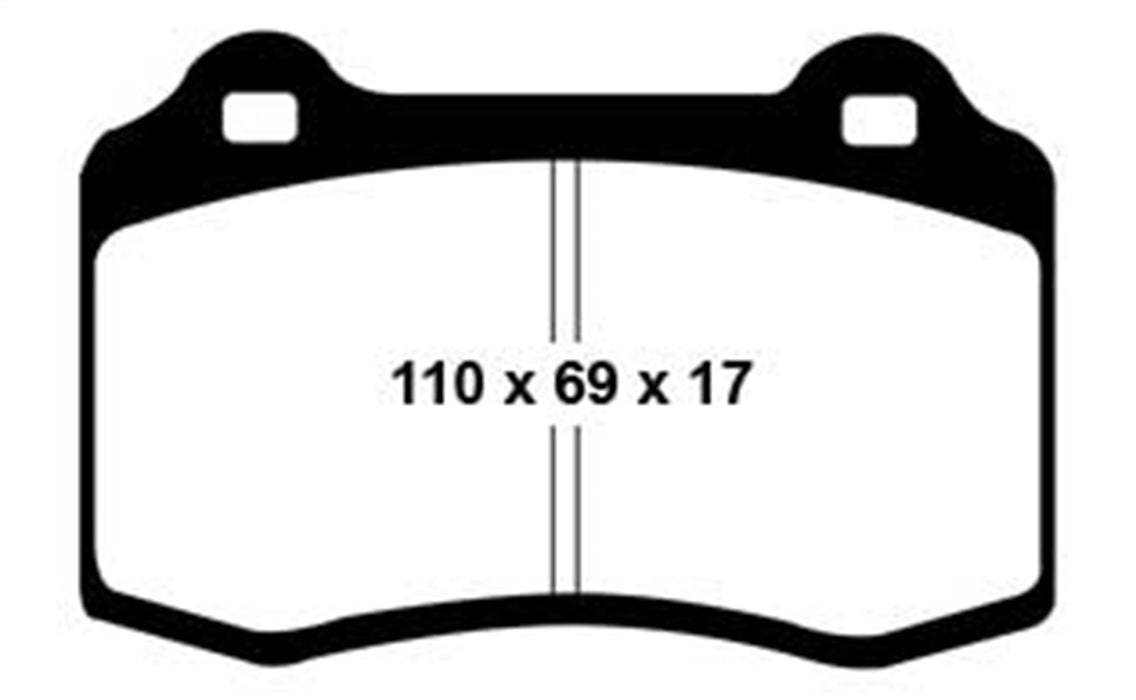 EBC Brakes DP31031C Redstuff Ceramic Low Dust Brake Pads; FMSI Pad No. D592; - Truck Part Superstore
