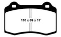 EBC Brakes DP31031C Redstuff Ceramic Low Dust Brake Pads; FMSI Pad No. D592; - Truck Part Superstore