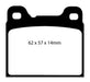 EBC Brakes DP31043C Redstuff Ceramic Low Dust Brake Pads - Truck Part Superstore