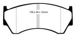 EBC Brakes DP31044C Redstuff Ceramic Low Dust Brake Pads - Truck Part Superstore