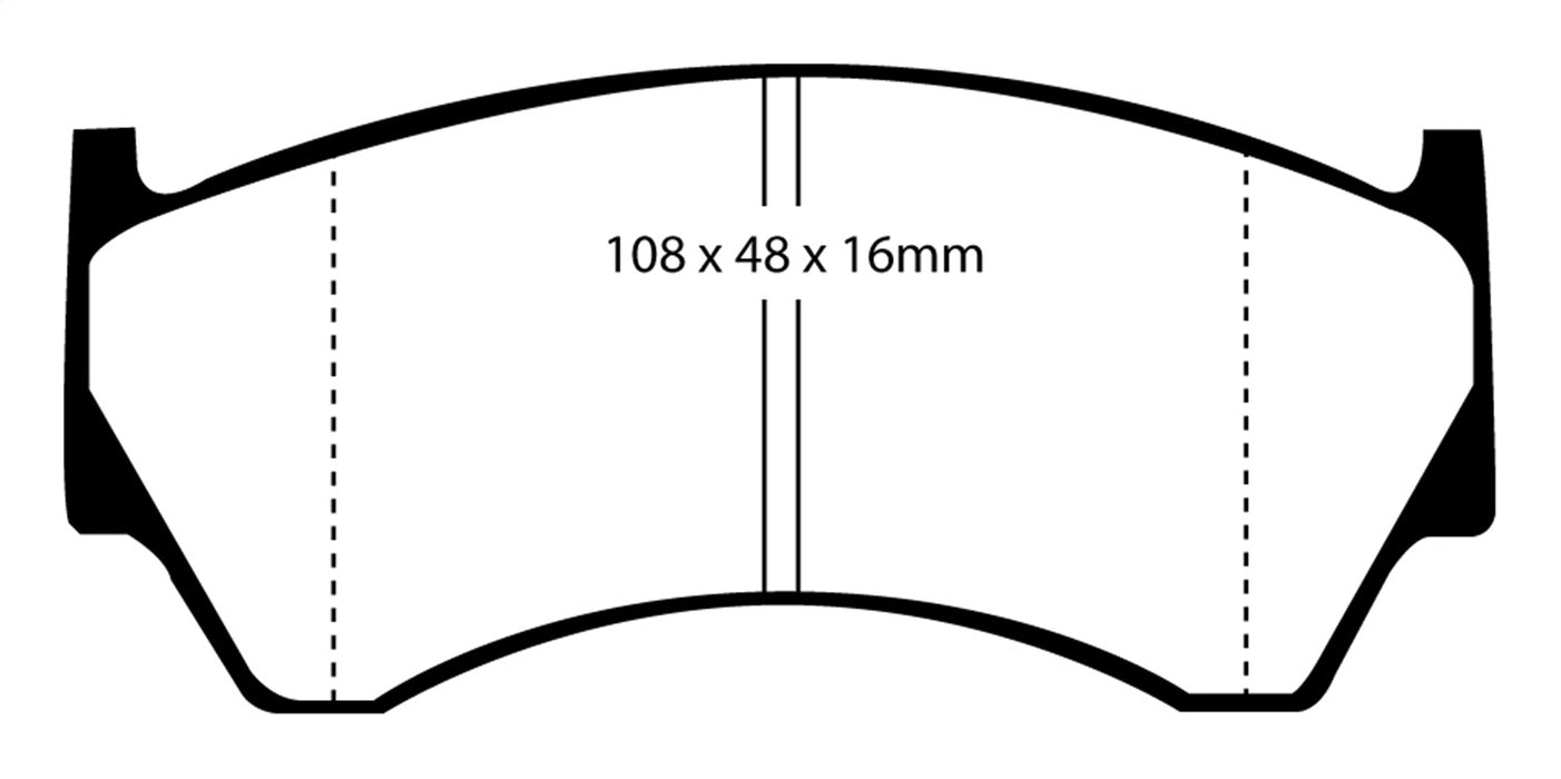 EBC Brakes DP31044C Redstuff Ceramic Low Dust Brake Pads - Truck Part Superstore
