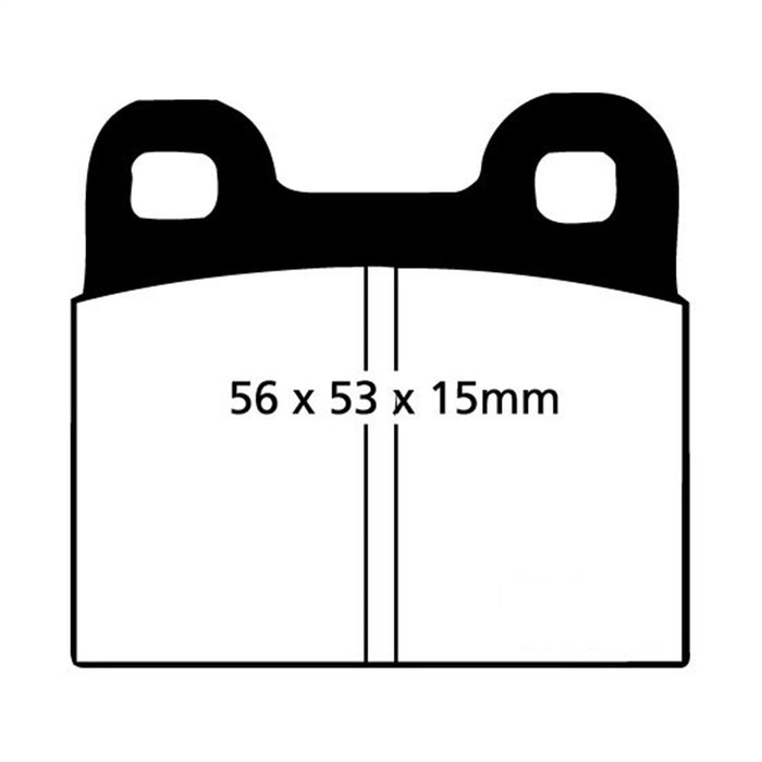 EBC Brakes DP3105C Redstuff Ceramic Low Dust Brake Pads - Truck Part Superstore