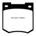 EBC Brakes DP3106C Redstuff Ceramic Low Dust Brake Pads - Truck Part Superstore