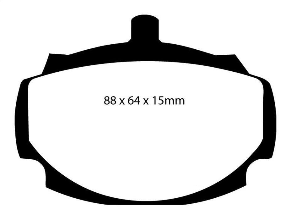 EBC Brakes DP3107C Redstuff Ceramic Low Dust Brake Pads - Truck Part Superstore