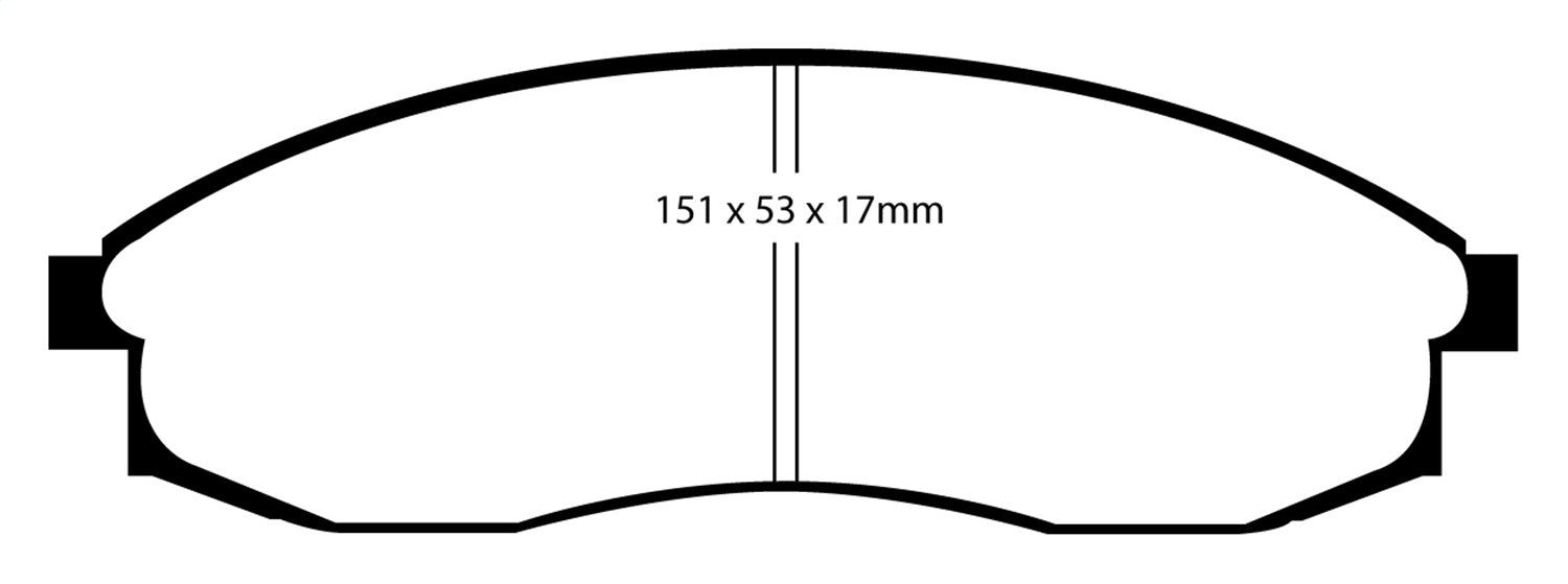 EBC Brakes DP31082C Redstuff Ceramic Low Dust Brake Pads; - Truck Part Superstore