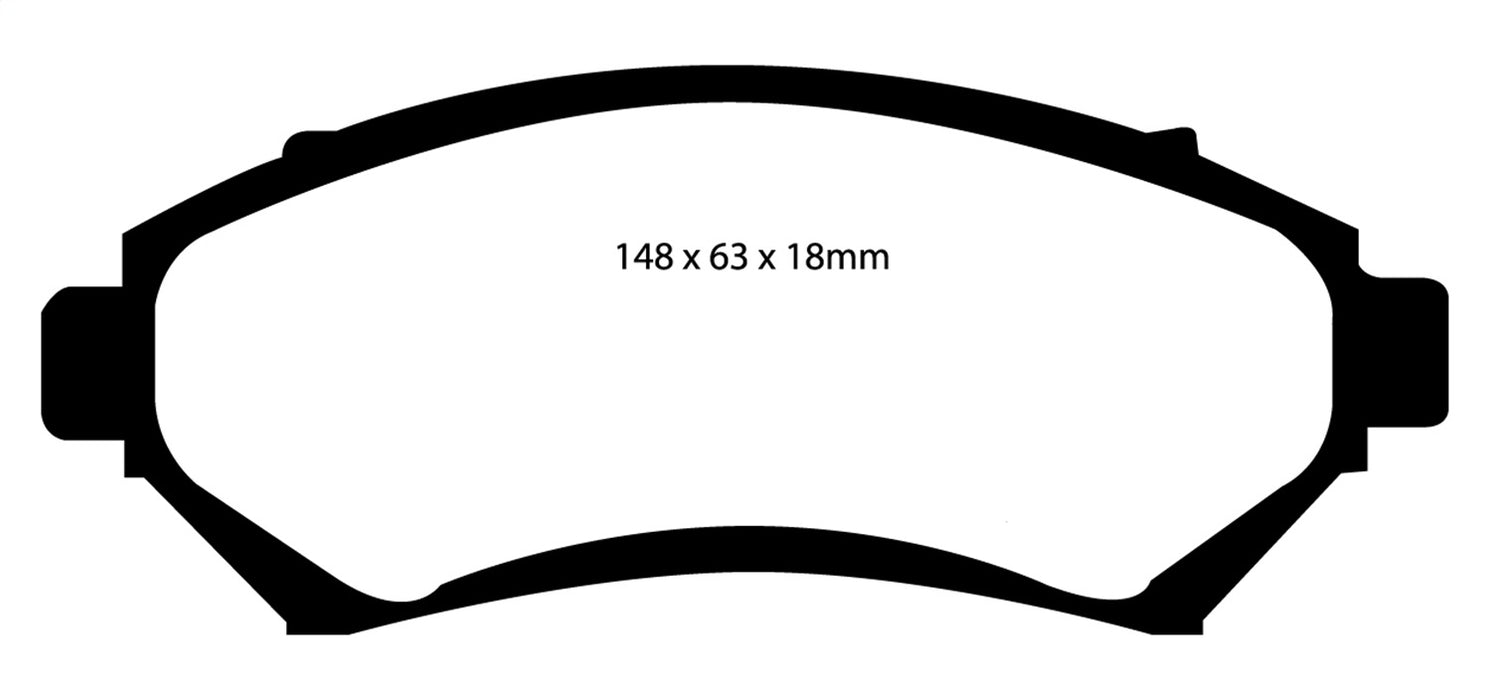 EBC Brakes DP31100C Redstuff Ceramic Low Dust Brake Pads - Truck Part Superstore