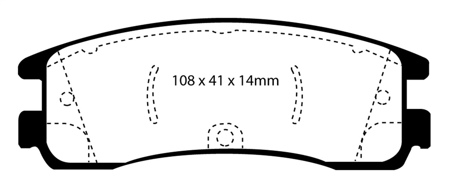 EBC Brakes DP31122C Redstuff Ceramic Low Dust Brake Pads - Truck Part Superstore
