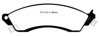 EBC Brakes DP31131C Redstuff Ceramic Low Dust Brake Pads; FMSI Pad No. D412; - Truck Part Superstore