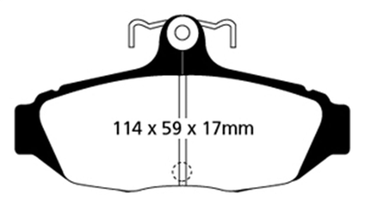 EBC Brakes DP31172C Redstuff Ceramic Low Dust Brake Pads; FMSI Pad No. D347; - Truck Part Superstore