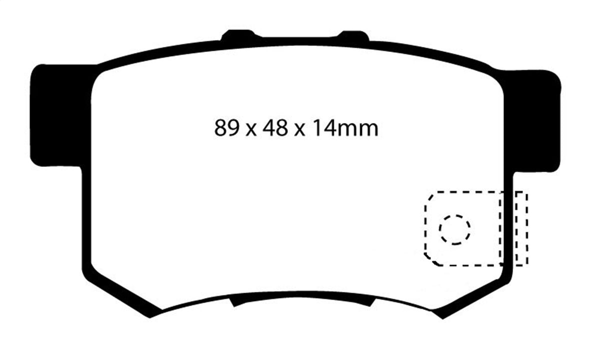 EBC Brakes DP31193C Redstuff Ceramic Low Dust Brake Pads; FMSI Pad No. D537; - Truck Part Superstore
