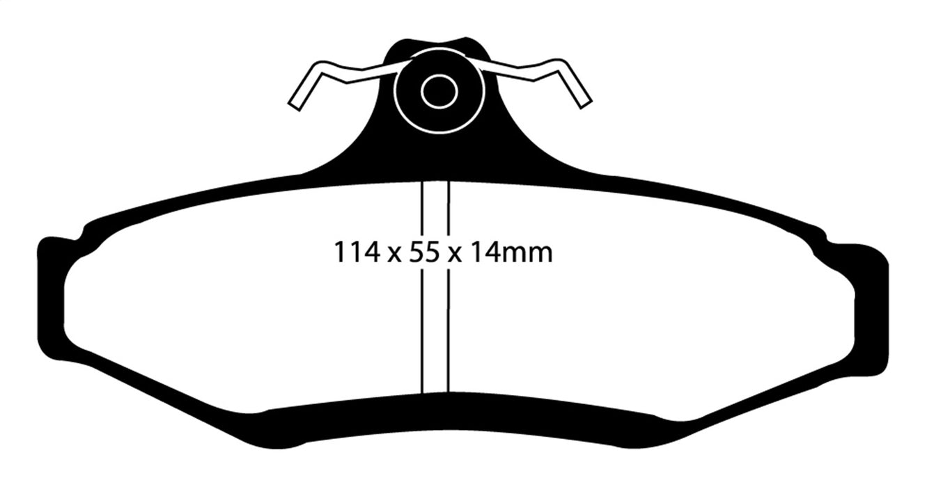 EBC Brakes DP31197C Redstuff Ceramic Low Dust Brake Pads; FMSI Pad No. D724; - Truck Part Superstore