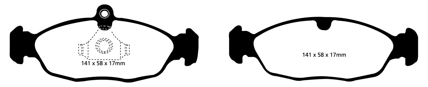 EBC Brakes DP31198C Redstuff Ceramic Low Dust Brake Pads - Truck Part Superstore