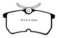 EBC Brakes DP31218C Redstuff Ceramic Low Dust Brake Pads - Truck Part Superstore