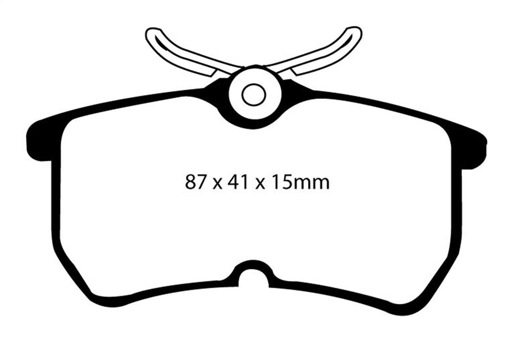 EBC Brakes DP31218C Redstuff Ceramic Low Dust Brake Pads - Truck Part Superstore
