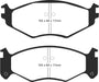 EBC Brakes DP31250C Redstuff Ceramic Low Dust Brake Pads - Truck Part Superstore