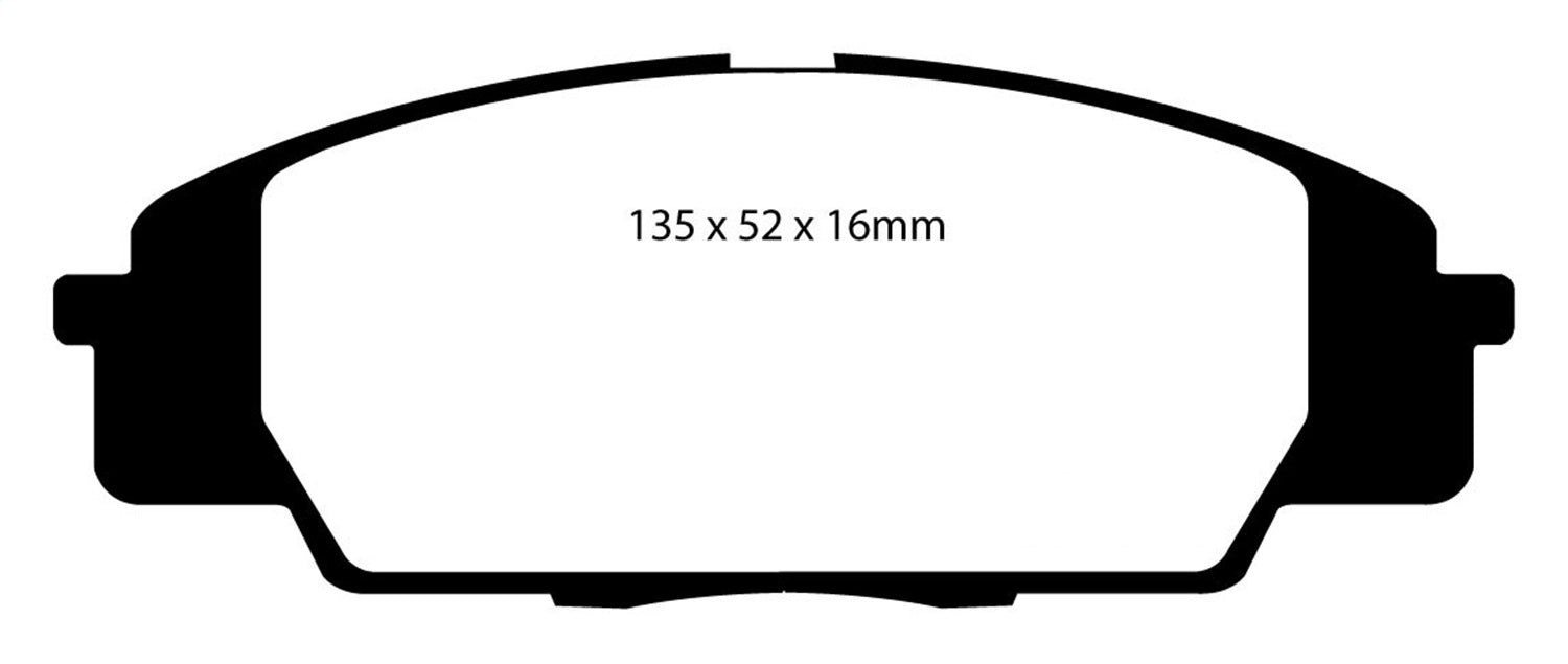 EBC Brakes DP31254C Redstuff Ceramic Low Dust Brake Pads - Truck Part Superstore