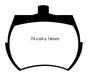 EBC Brakes DP3127C Redstuff Ceramic Low Dust Brake Pads - Truck Part Superstore