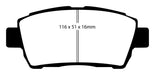 EBC Brakes DP31295C Redstuff Ceramic Low Dust Brake Pads - Truck Part Superstore