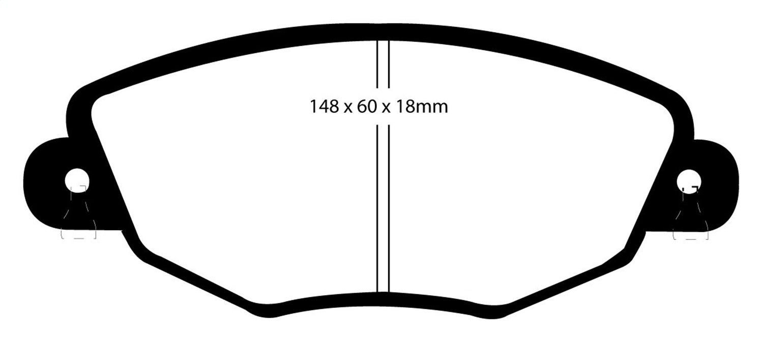 EBC Brakes DP31322C Redstuff Ceramic Low Dust Brake Pads - Truck Part Superstore