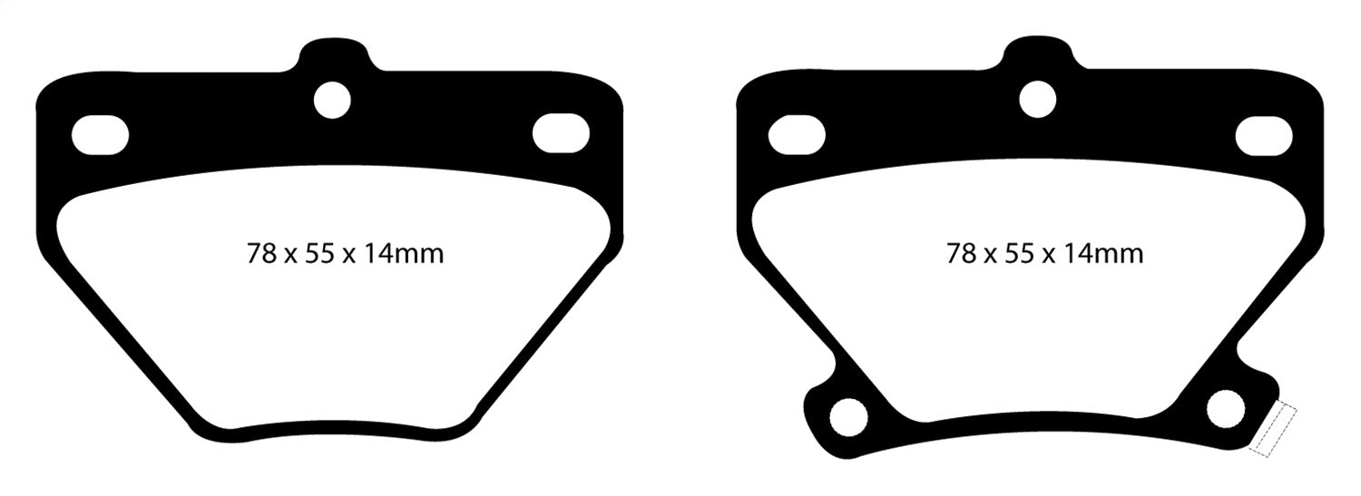 EBC Brakes DP31326C Redstuff Ceramic Low Dust Brake Pads - Truck Part Superstore