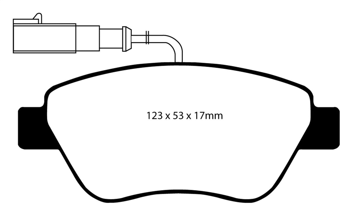 EBC Brakes DP31384C Redstuff Ceramic Low Dust Brake Pads - Truck Part Superstore