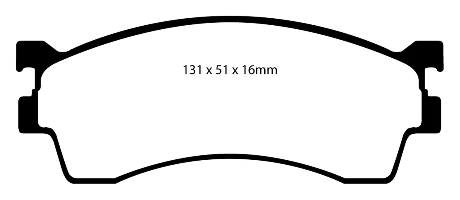 EBC Brakes DP31409C Redstuff Ceramic Low Dust Brake Pads - Truck Part Superstore